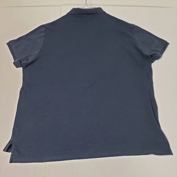 US Polo Assn short sleeve two button shirt Mens 2xl luxury feel blue shirt - Picture 4 of 5